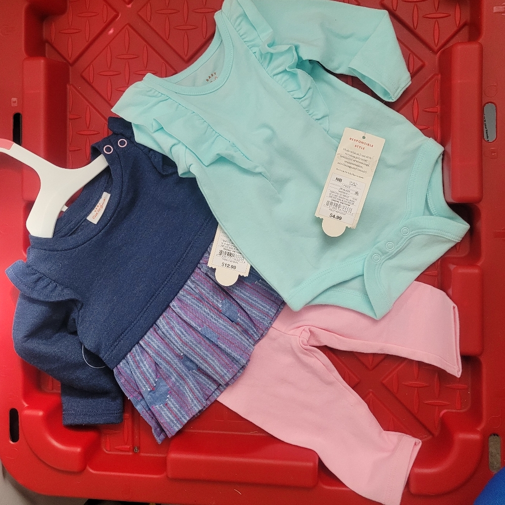 Nwt cat jack newborn baby girl